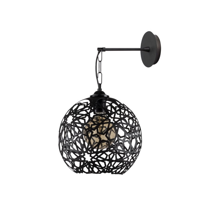 Opviq Fellini - MR - 710 Lámpara de Pared de Metal Negro